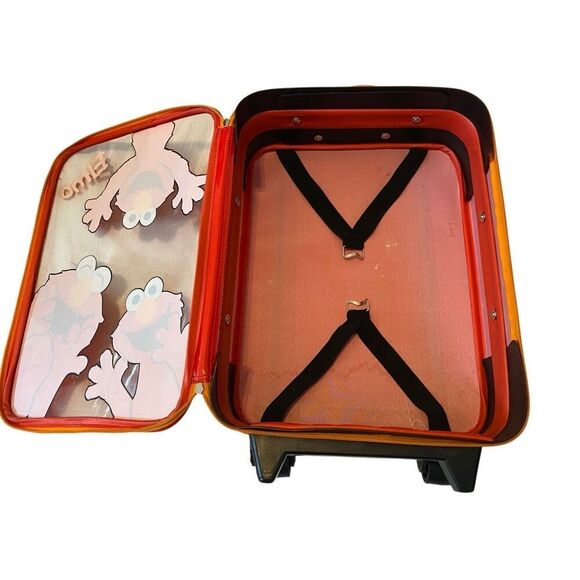 Sesame Street Elmo Rolling Luggage Retractable Handle Rollaway Carry On Suitcase - Picture 3 of 15